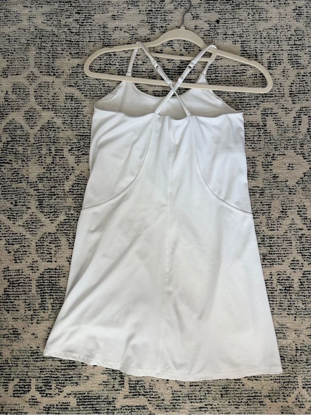 ATHLETA GIRL Athletic dress with built in liner - White Size 14